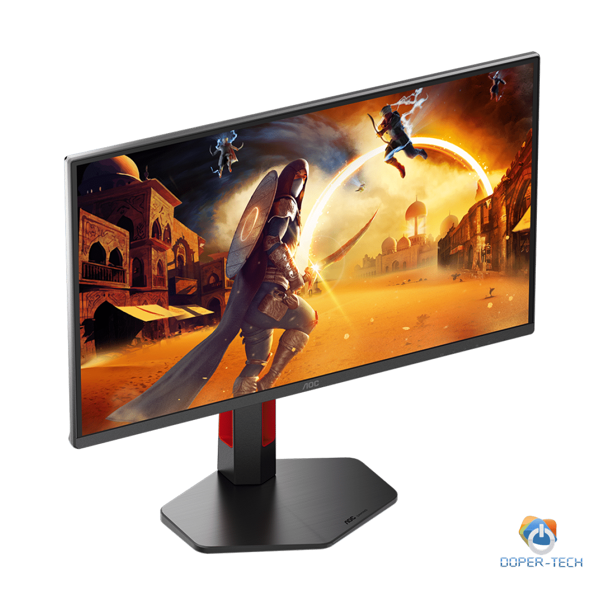 AOC MONITOR Q25G4SR, GAMING 25'', G, 300HZ, FAST IPS, 2560x1440, 0.3 MS, 80M:1, 300 CD/M, TILT, HEIGHT ADJUSTABLE, SWIVEL, PIVOT, 2X HDMI, DISPLAY PORT, 3YW, BLACK-RED