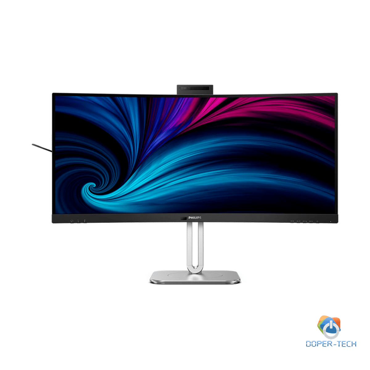 PHILIPS Monitor 34B2U6603CH 34" Curved, VA, 21:9, 3440x1440 (WQHD), 1500R, 120Hz, 4ms, 500 cd/m2, 4000:1, HDR400, Adaptive Sync, PowerSensor 2, 5.0 Mpixel Webcam with Microphone, 2xHDMI, 1xDP, TB4 (PD 100W), USB Hub, KVM, RJ45, Speakers, Ergo, 5Y