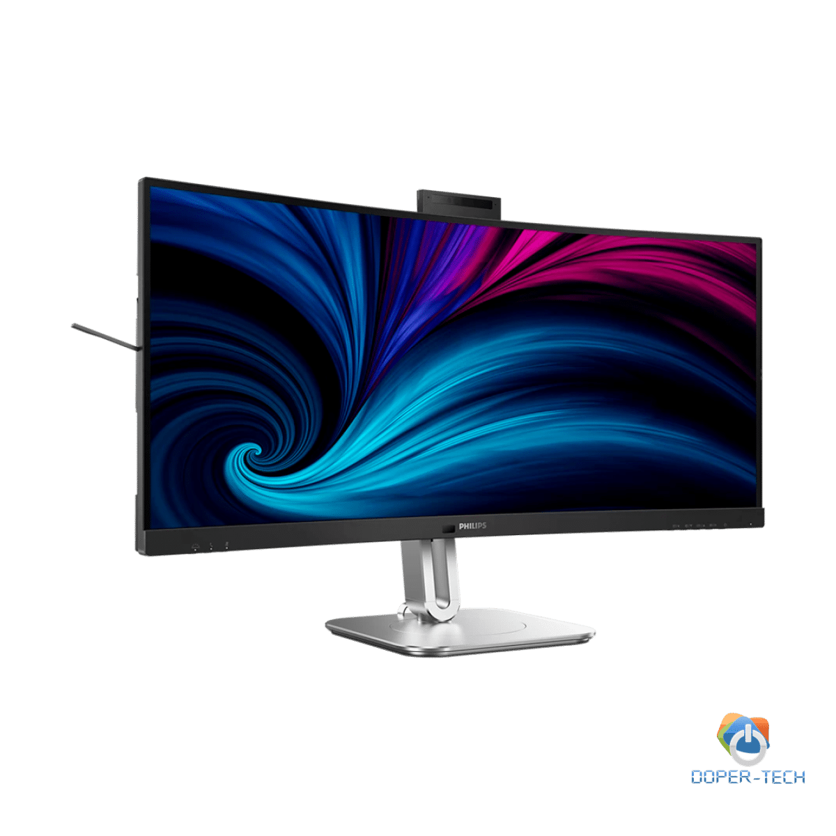 PHILIPS Monitor 34B2U6603CH 34" Curved, VA, 21:9, 3440x1440 (WQHD), 1500R, 120Hz, 4ms, 500 cd/m2, 4000:1, HDR400, Adaptive Sync, PowerSensor 2, 5.0 Mpixel Webcam with Microphone, 2xHDMI, 1xDP, TB4 (PD 100W), USB Hub, KVM, RJ45, Speakers, Ergo, 5Y