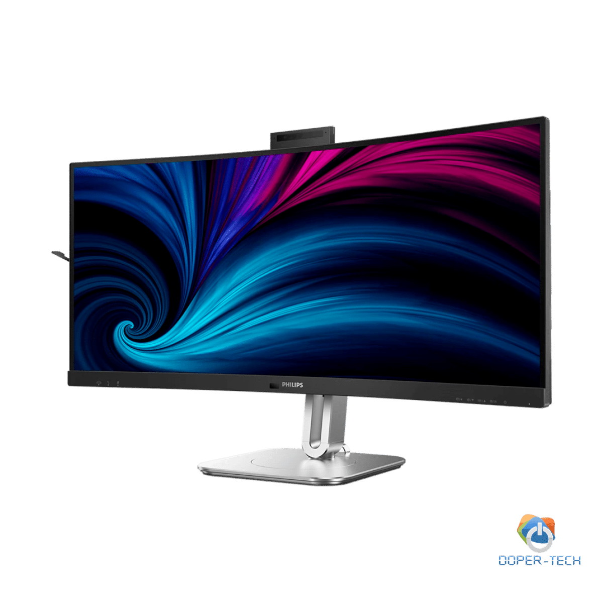 PHILIPS Monitor 34B2U6603CH 34" Curved, VA, 21:9, 3440x1440 (WQHD), 1500R, 120Hz, 4ms, 500 cd/m2, 4000:1, HDR400, Adaptive Sync, PowerSensor 2, 5.0 Mpixel Webcam with Microphone, 2xHDMI, 1xDP, TB4 (PD 100W), USB Hub, KVM, RJ45, Speakers, Ergo, 5Y
