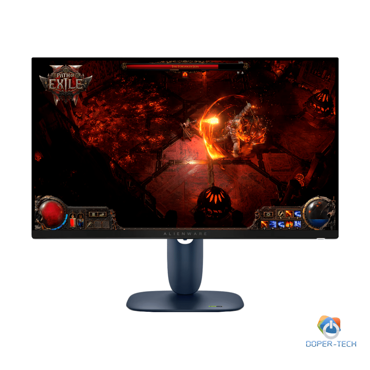 Monitor Alienware AW2725DM 27", 2560x1440, QHD, 180Hz, IPS Antiglare, 16:9, 1000:1, 400 cd/m2, NVIDIA G-SYNC + AMD FreeSync, 1ms, 178/178, 2xDP, HDMI, 2xUSB 3.2, USB-B, Tilt, Swivel, Pivot, Height Adjust, 3Y