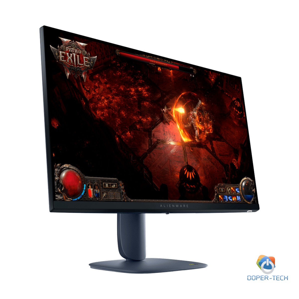 Monitor Alienware AW2725DM 27", 2560x1440, QHD, 180Hz, IPS Antiglare, 16:9, 1000:1, 400 cd/m2, NVIDIA G-SYNC + AMD FreeSync, 1ms, 178/178, 2xDP, HDMI, 2xUSB 3.2, USB-B, Tilt, Swivel, Pivot, Height Adjust, 3Y