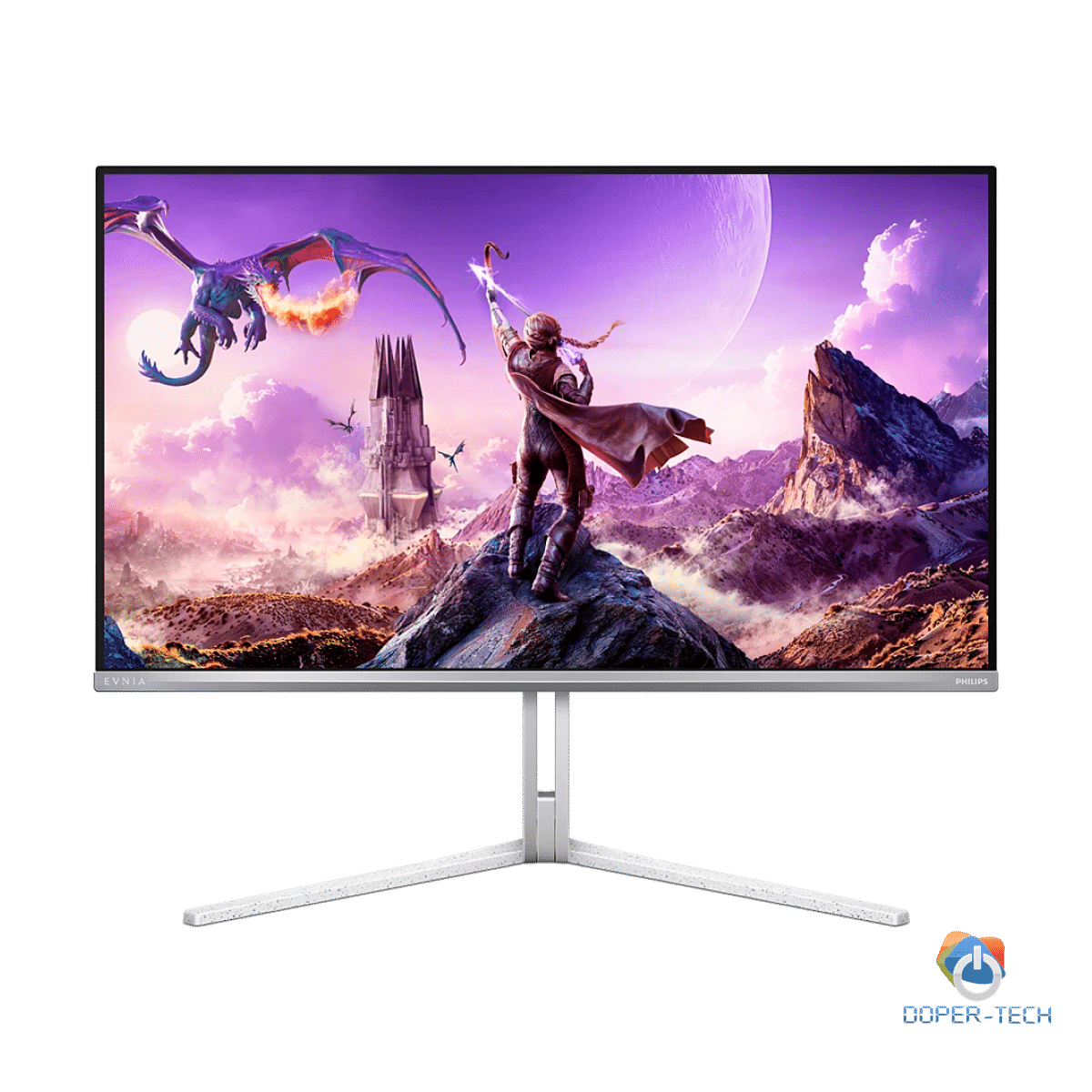 PHILIPS Evnia 8000 32M2N8900 OLED gaming monitor 32" (31.5" viewable), 3840x2160 (4K UHD), QD-OLED, 240Hz, 0.03ms, Adaptive Sync, G-Sync compatible, HDR400 TB, USB Hub, 2xHDMI 2.1, 1xDP 1.4, 1xUSB-C (DP Alt mode, PD 65W), KVM, Speakers, HAS, White