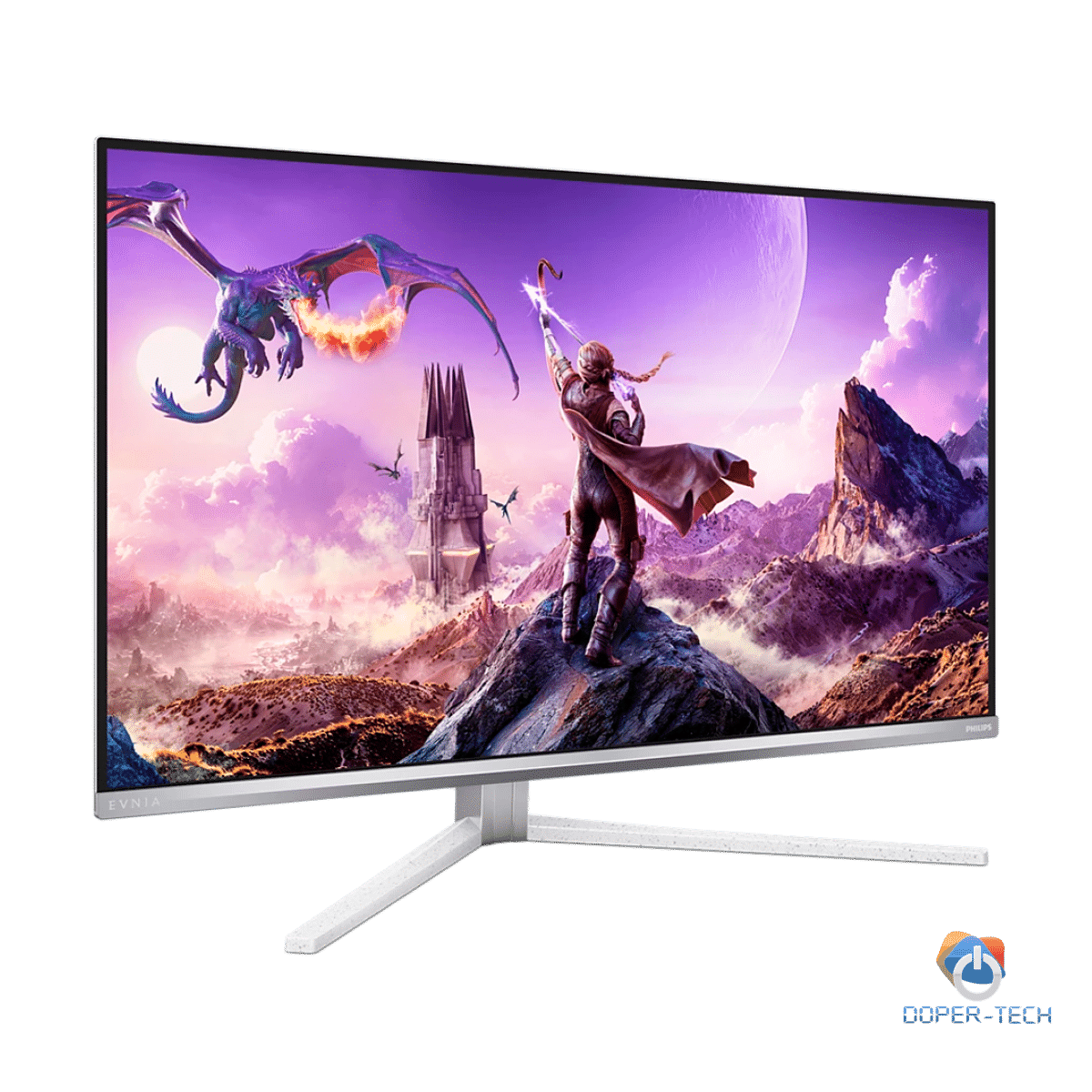 PHILIPS Evnia 8000 32M2N8900 OLED gaming monitor 32" (31.5" viewable), 3840x2160 (4K UHD), QD-OLED, 240Hz, 0.03ms, Adaptive Sync, G-Sync compatible, HDR400 TB, USB Hub, 2xHDMI 2.1, 1xDP 1.4, 1xUSB-C (DP Alt mode, PD 65W), KVM, Speakers, HAS, White
