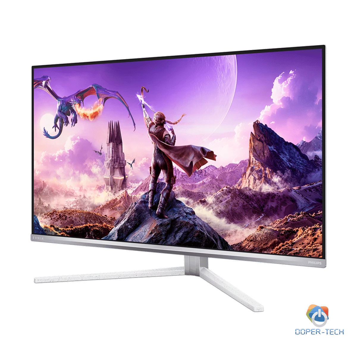 PHILIPS Evnia 8000 32M2N8900 OLED gaming monitor 32" (31.5" viewable), 3840x2160 (4K UHD), QD-OLED, 240Hz, 0.03ms, Adaptive Sync, G-Sync compatible, HDR400 TB, USB Hub, 2xHDMI 2.1, 1xDP 1.4, 1xUSB-C (DP Alt mode, PD 65W), KVM, Speakers, HAS, White