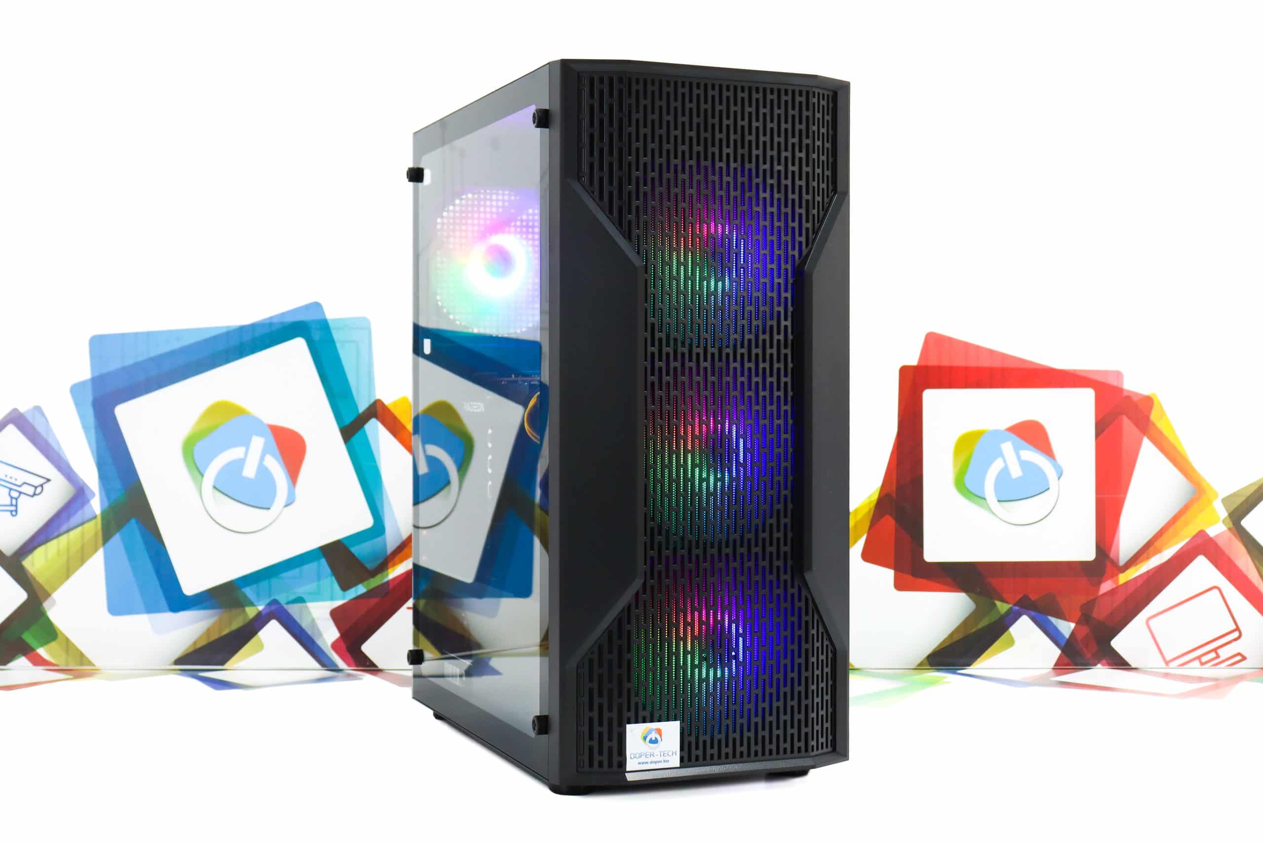 Gaming PC Cougar MX110-08 i5-12400F RX 7600 XFX 1TB SSD 16GB DDR5 - Slika 3