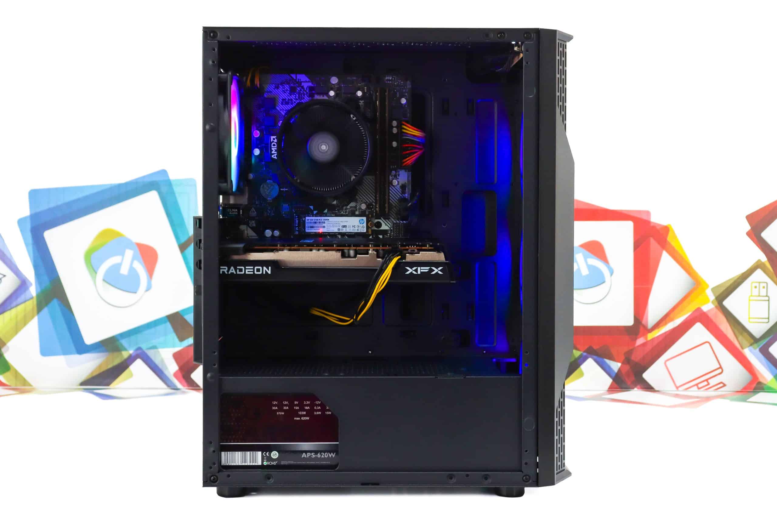 Gaming PC Cougar MX110-09 R5 3600 RX 7600 256GB SSD 16GB DDR4 - Slika 8