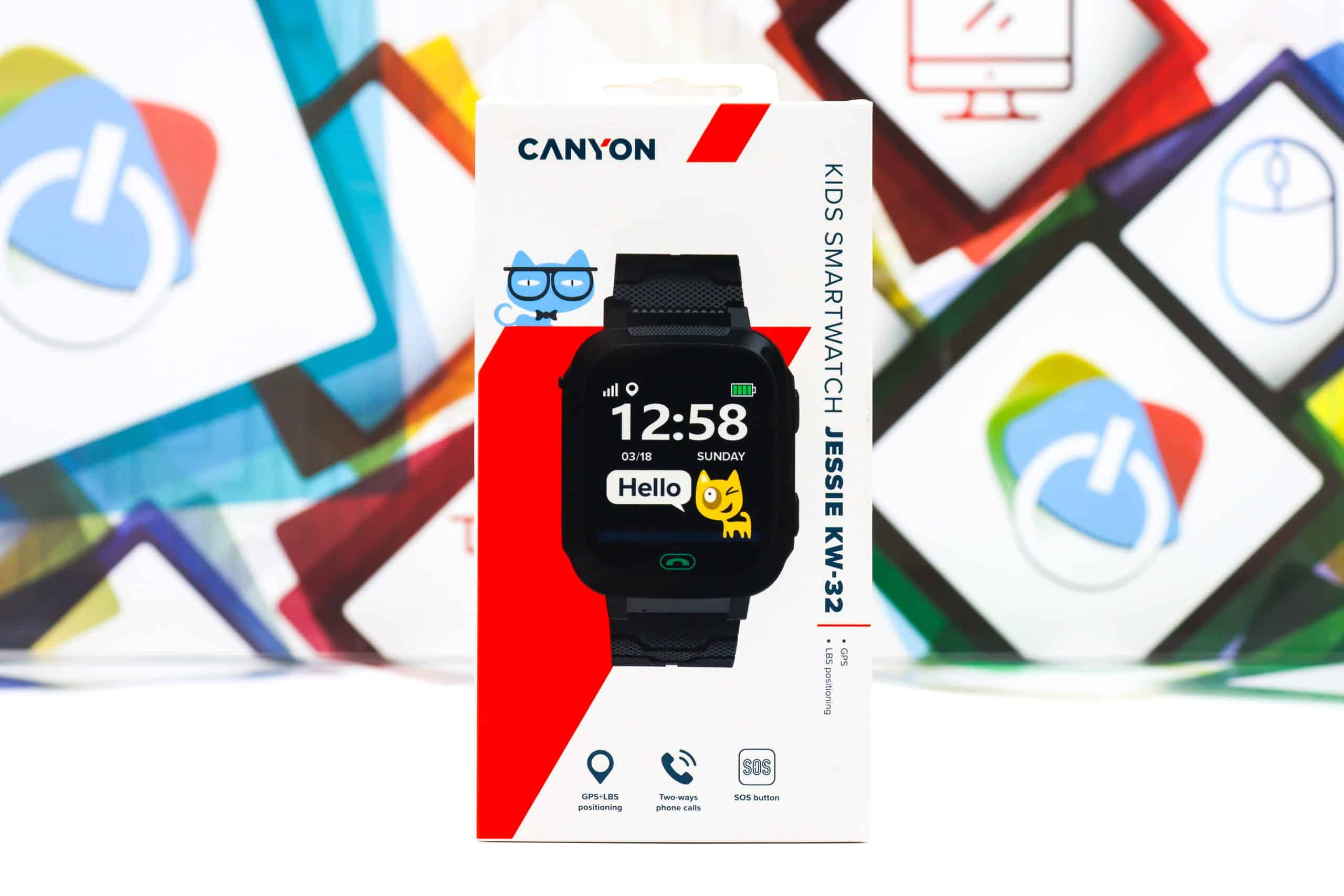 Smartwatch Canyon Jessie KW32 dječiji pametni sat crni